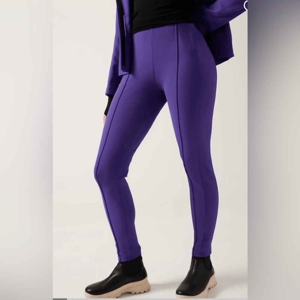 Athleta 4 Glacier Snow Skinny Pant Noble Blue (Purple) Women Size 4 NEW no tags